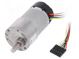 Motor: DC | with encoder,with gearbox | 12VDC | 7A | Shaft: D spring