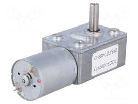 Motor: DC | with worm gear | 6÷15VDC | 1A | Shaft: D spring | 32rpm | 9mm