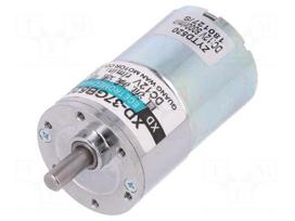 Motor: DC | with gearbox | 12VDC | 2.19A | Shaft: D spring | 93rpm