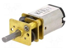 Motor: DC | with gearbox | HPCB 12V | 12VDC | 750mA | Shaft: D spring