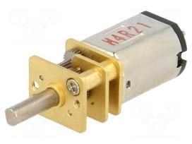 Motor: DC | with gearbox | HPCB 12V | 12VDC | 750mA | Shaft: D spring