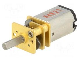 Motor: DC | with gearbox | HPCB 12V | 12VDC | 750mA | Shaft: D spring