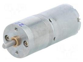 Motor: DC | with gearbox | LP | 12VDC | 1.1A | Shaft: D spring | 23rpm