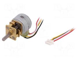 Motor: stepper | 5÷12VDC | Shaft: D spring | max.58.8mNm