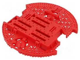 Wheeled chassis | POLOLU Romi | red | 3÷6VDC | Mot.qty: 2 | Trans: 120: 1