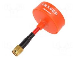 Antenna | orange | 12g | SMA | 5.8GHz | 35x62mm | 50Ω | Antenna: WiFi | 3dBi