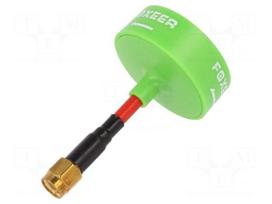 Antenna | green | 12g | SMA | 5.8GHz | 35x62mm | 50Ω | Antenna: WiFi | 3dBi