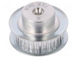 Belt pulley | T2.5 | W: 4 | 6mm | whell width: 16mm | Ø: 34.5mm | aluminium