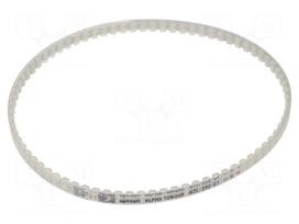 Timing belt | AT5 | W: 6mm | H: 2.7mm | Lw: 390mm | Tooth height: 1.2mm