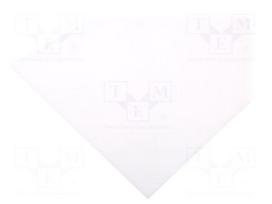 Sheet | Dim: 500x500mm | Thk: 5mm | milky
