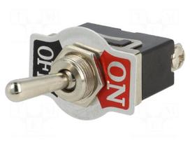 Switch: toggle | Pos: 2 | SPST | OFF-ON | 10A/250VAC | Leads: M3 screws