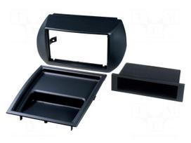Radio mounting frame | Citroën,Fiat,Peugeot | 2 DIN | dark grey