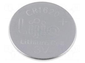 Battery: lithium | 3V | CR1620,coin | Ø16x2mm | 70mAh