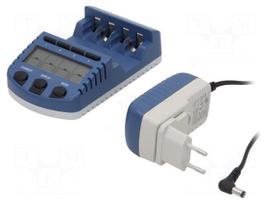 Charger: microprocessor-based | Ni-MH | Size: AA,AAA,R03,R6 | 1000mA