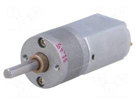 Motor: DC | with gearbox | 12VDC | 1.6A | Shaft: D spring | 450rpm