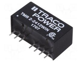 Converter: DC/DC | 2W | Uin: 9÷36V | Uout: 12VDC | Iout: 167mA | SIP8