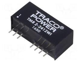 Converter: DC/DC | 2W | Uin: 9÷36V | Uout: 12VDC | Iout: 165mA | SIP9 | 6.5g