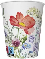 Spalvota pieva birželio mėnesį „Gėlių“ popierinių puodelių rinkinys, 8 vnt., 250 ml