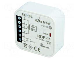 RGB controller | EXTA FREE | IP20 | 10÷14VDC | flush mount | -10÷55°C