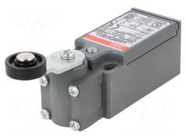 Limit switch | lever R 26,5mm, plastic roller Ø18mm | NO + NC