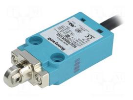 Limit switch | transversal plastic roller Ø12,7mm | 5A | lead 5m