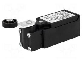 Limit switch | lever R 27mm, plastic roller Ø18mm | NO + NC | 10A