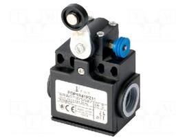 Limit switch | lever R 26,5mm, plastic roller Ø18mm,with reset