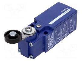Limit switch | lever R 35,5mm, plastic roller Ø19mm | NO + NC