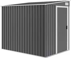 Aosom Sodo sandėliukas, 154x206.5x181 cm, tamsiai pilka, metalas