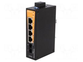 Industrial module: switch Ethernet | unmanaged | 9.6÷60VDC | IP30