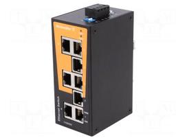 Industrial module: switch Ethernet | unmanaged | 9.6÷60VDC | RJ45