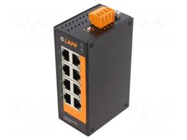 Industrial module: switch Ethernet | unmanaged | 18÷30VDC | RJ45