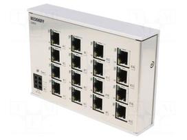 Industrial module: switch Ethernet | unmanaged | 24VDC | RJ45 | IP20