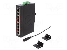 Industrial module: switch Ethernet | unmanaged | 12÷48VDC | RJ45 | 5W