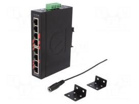 Industrial module: switch Ethernet | unmanaged | 12÷48VDC | RJ45 | 5W