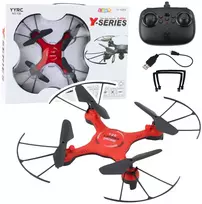Dronas Y20 UFO 360° su nuotoliniu valdymu ir šviesos efektais, raudonas