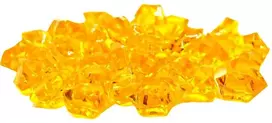 Dekoratyviniai plastikiniai akmenukai, 300g - Ruda