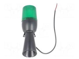 Signaller: lighting-sound | 12÷24VDC | 12÷24VAC | LED | green | IP65
