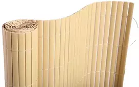 Dekoratyvinė plastikinė tvorelė MZ8005 H100xL300cm dvipusė/geltona