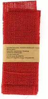 Krakmolyta džiutinė juosta W8.5cm L300cm raudona