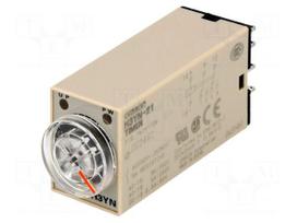 Timer | 0,1min÷10h | DPDT | 250VAC/5A | 24VDC | socket | -10÷50°C | PIN: 8