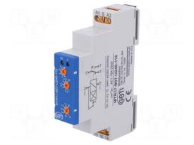 Timer | 1s÷100h | SPDT | 250VAC/16A | 12÷240VAC | 12÷240VDC | DIN | IP20
