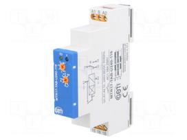 Timer | 1s÷100h | SPDT | 250VAC/16A | 12÷240VAC | 12÷240VDC | DIN | IP20