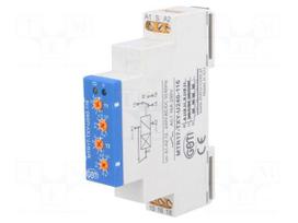 Timer | 1s÷100h | SPDT | 250VAC/16A | 12÷240VAC | 12÷240VDC | DIN | IP20