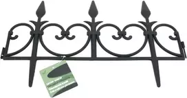 Dekoratyvinė tvorelė L51cm H30cm juoda/plastikinė