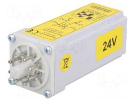 Timer | 0,25s÷12min | DPDT | 24VDC/8A,250VAC/8A | 24VAC | 24VDC | socket