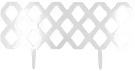 Dekoratyvinė tvorelė L59cm H31cm balta/plastikinė