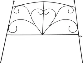 Dekoratyvinė tvorelė L41cm H41cm metalinis/juodas