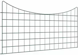 Tvenkinio tvoros rinkinys 5 pcs Žalia 100 x 50 cm Plienas