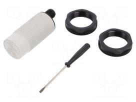 Sensor: capacitive | Range: 0÷25mm | Output conf: PNP / NO + NC